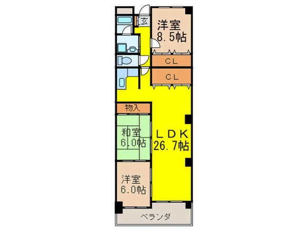 コート北千里の物件間取画像